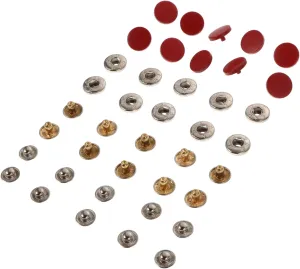 Gadpiparty 10Sets Copper Covered Buttons for DIY Projects Versatile Button Accessories for Bags Clothing Crafts for Replacements and