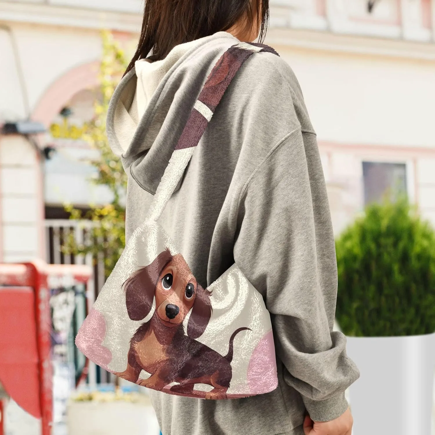 GAIGEO Fantasy World Flower Sea Shoulder Bag, Handbag Shoulder Bag, Crossbody Bookbag for Women
