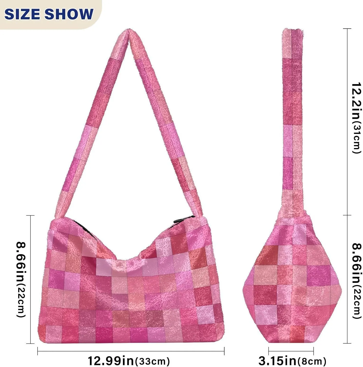 GAIGEO Pink Cupcakes Ladies Shoulder Bags, Medium Handbags for Women, Autumn Handbags