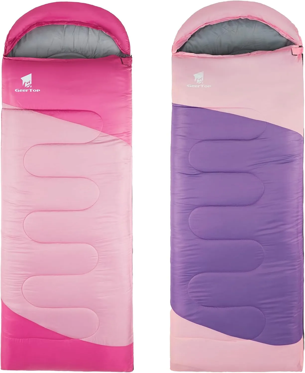 GEERTOP Backpacking Sleeping Bag for Camping, Lightweight Sleeping Bags for Adults Kids Summer Warm Cold Weather Hiking Travel