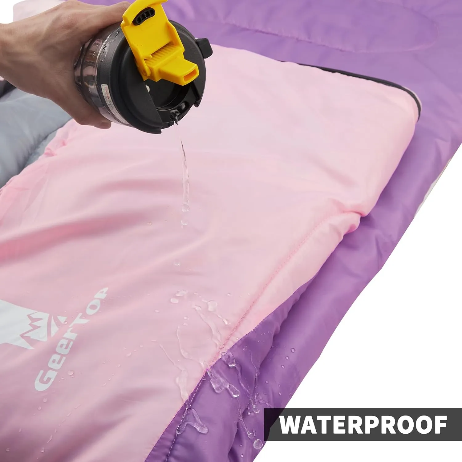 GEERTOP Backpacking Sleeping Bag for Camping, Lightweight Sleeping Bags for Adults Kids Summer Warm Cold Weather Hiking Travel