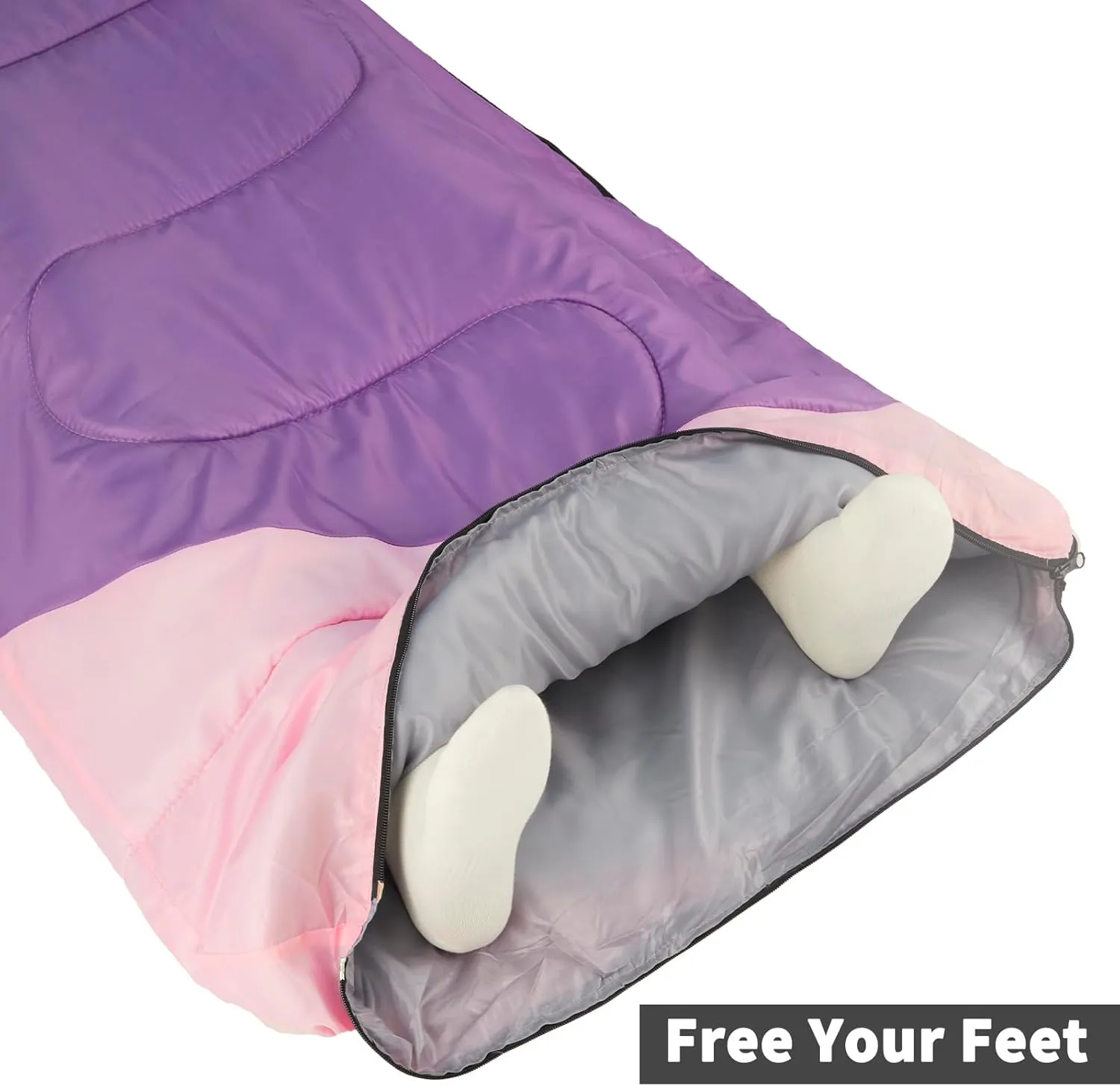 GEERTOP Backpacking Sleeping Bag for Camping, Lightweight Sleeping Bags for Adults Kids Summer Warm Cold Weather Hiking Travel