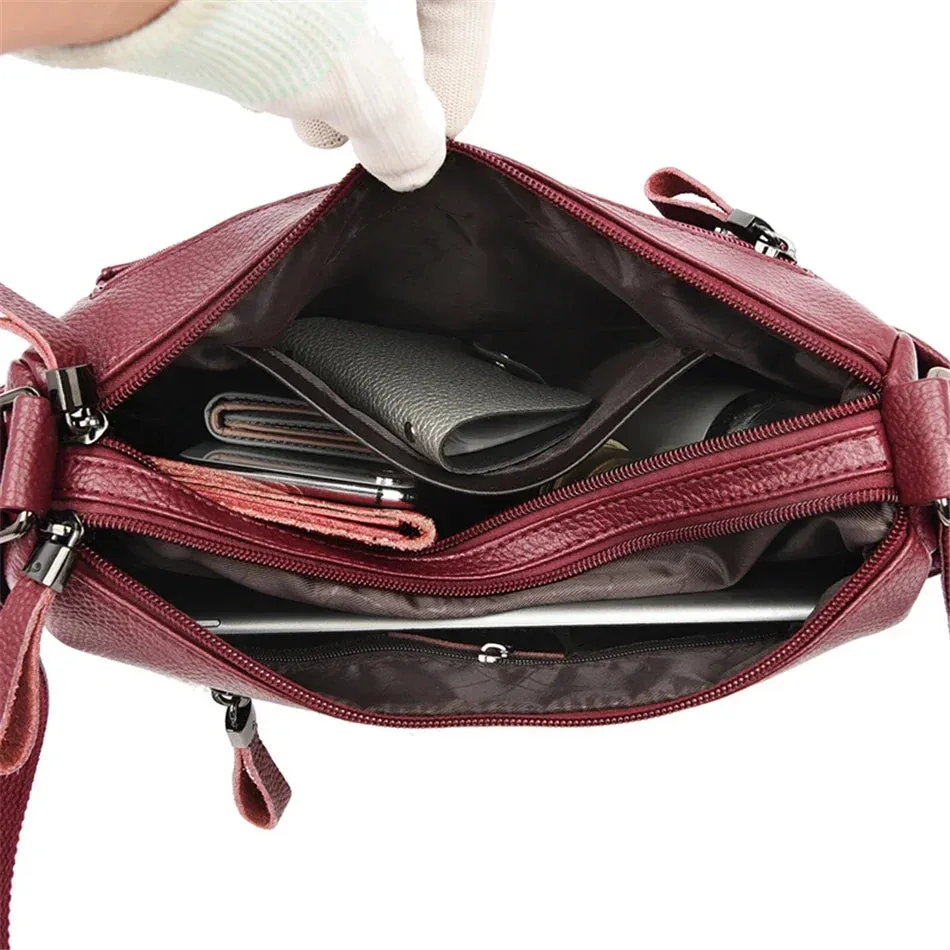 Genuine Brand PU Leather Sac Luxury Handbags Women Bags Designer Shoulder Crossbody Hand Bags for Women 2022 Purses and Handbags