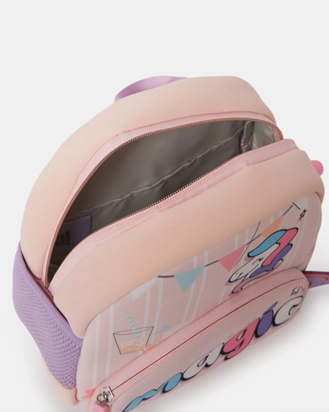 Girls Pink Embellished Backpack