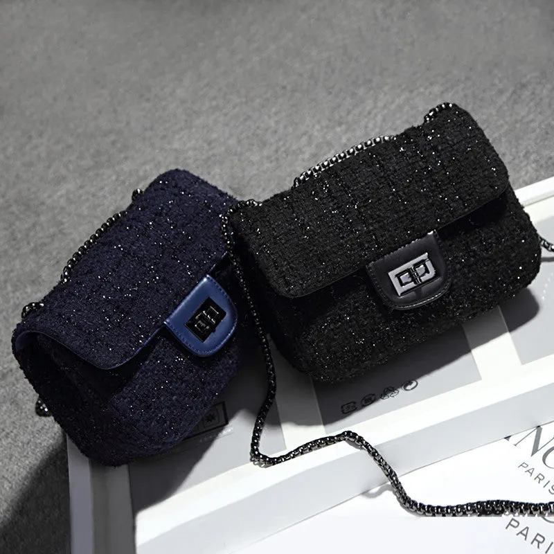 Glittery Wool Evening Bag