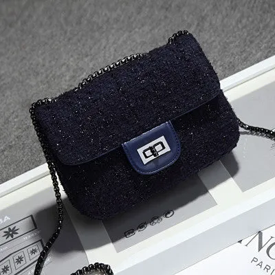 Glittery Wool Evening Bag