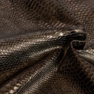 Goat Embossed Bronze Python