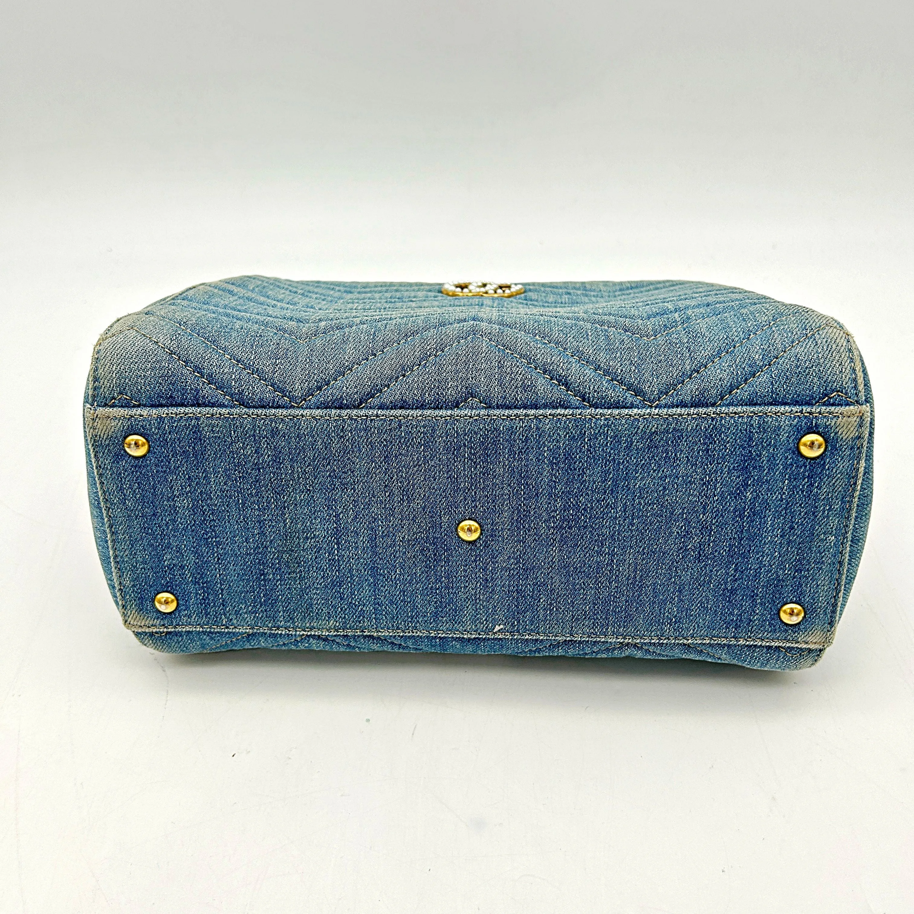 Gucci Double G Marmont Small - Blue Handle Bags, Handbags LA26916