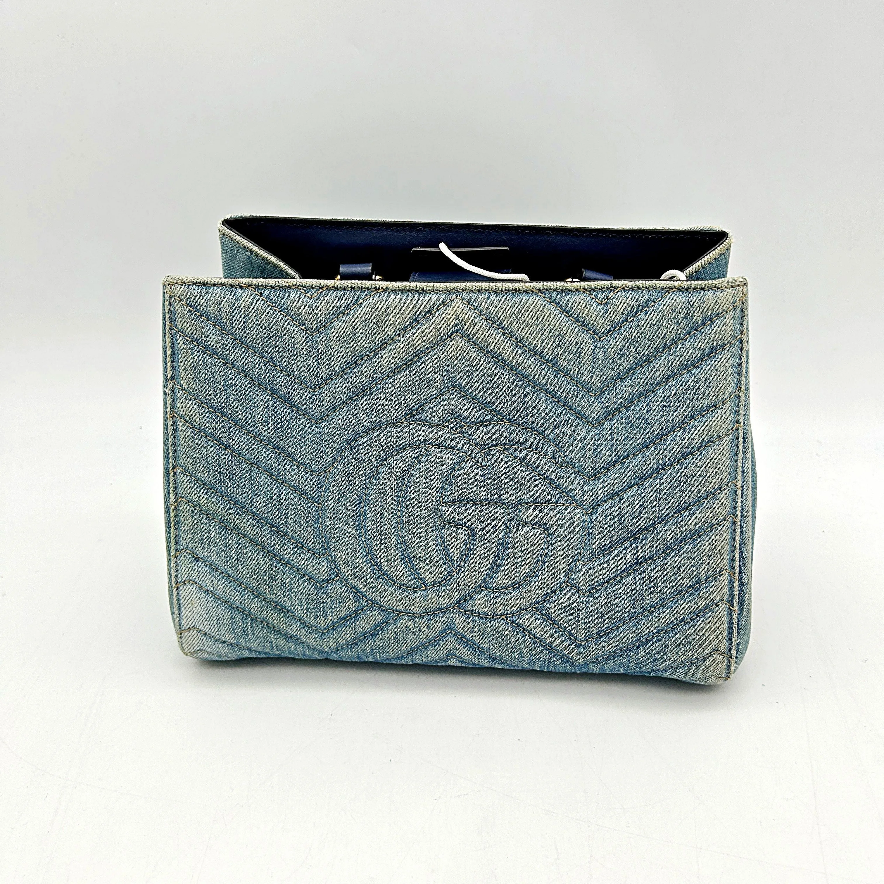 Gucci Double G Marmont Small - Blue Handle Bags, Handbags LA26916