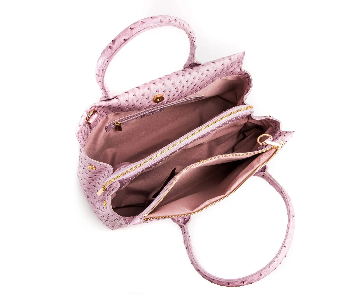 Gunas New York Vegan Leather Satchel Koko Bag Lilac Purple
