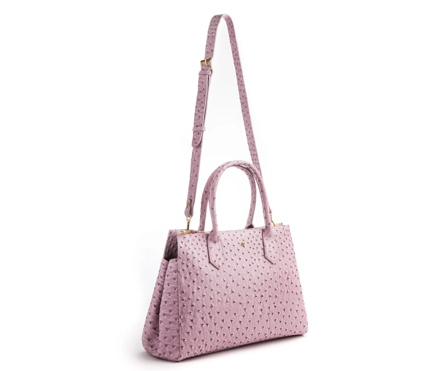Gunas New York Vegan Leather Satchel Koko Bag Lilac Purple