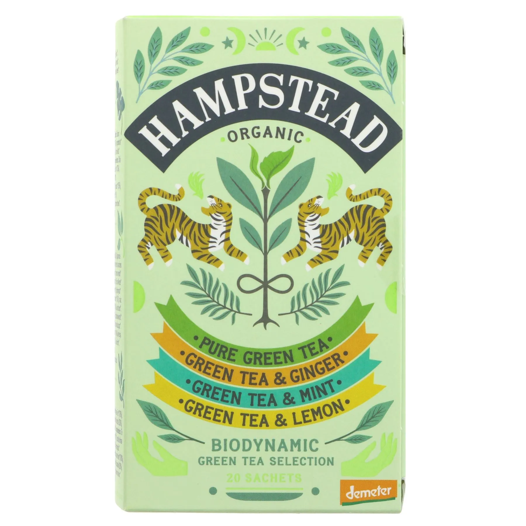 Hampstead Tea | Green Tea Selection - 5 Different Green Teas | 20 bags