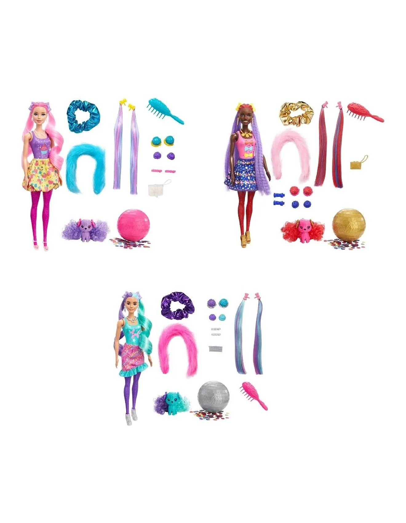 HBG38 BARBIE COLOR REVEAL GLITTER DOLL PURPLE