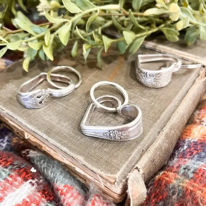 Heart Spoon Stem Keyring
