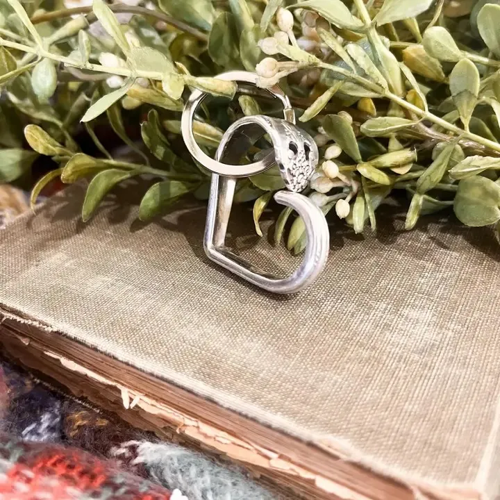 Heart Spoon Stem Keyring