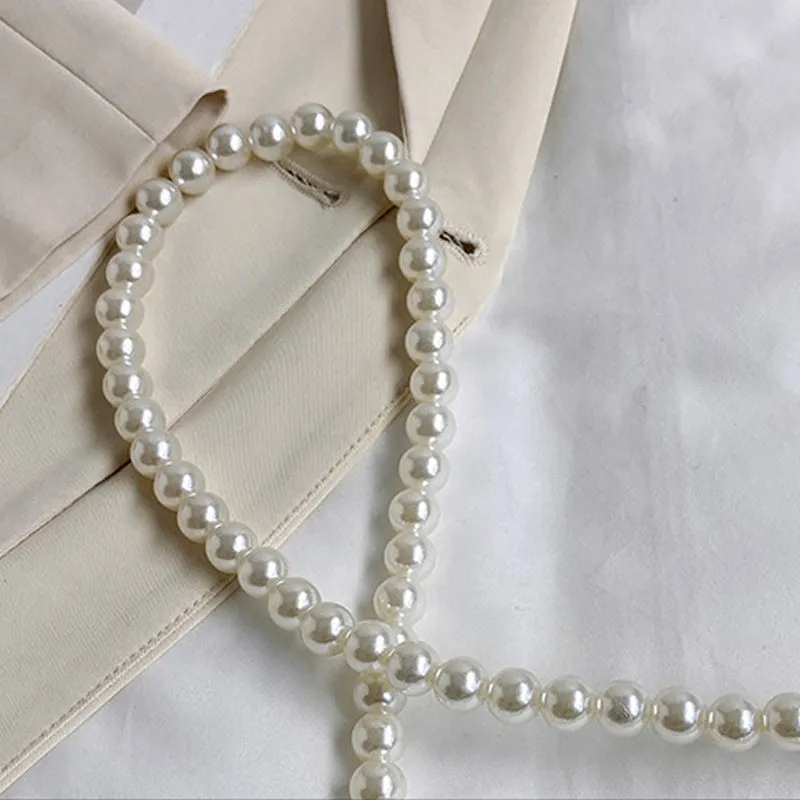 hulianfu Casual Patchwork Pearl Bags