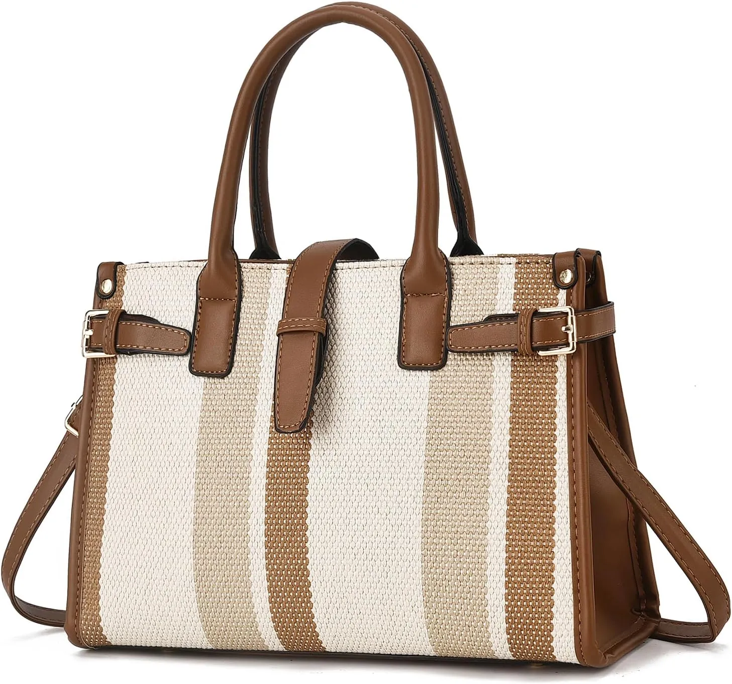 I IHAYNER Large Canvas Tote Bag for Women With Pockets Work Crossbody Purse Shoulder Bags Casual Handbag for Travel