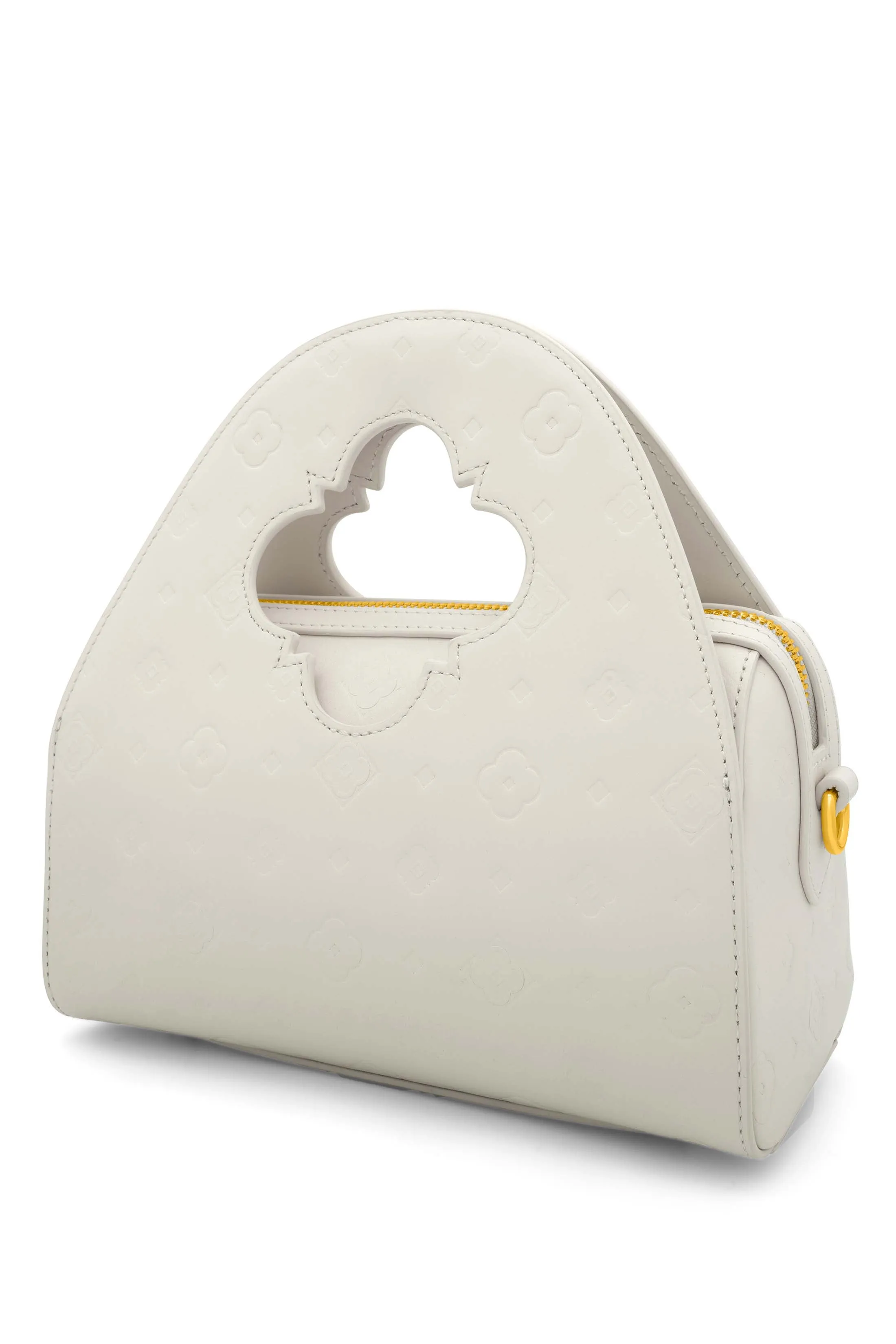 Ġiġi's Embossed Leather White Bag