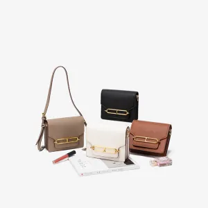 Inspired Evercolor Mini Roulls Bag Gold Vegan Leather Bag