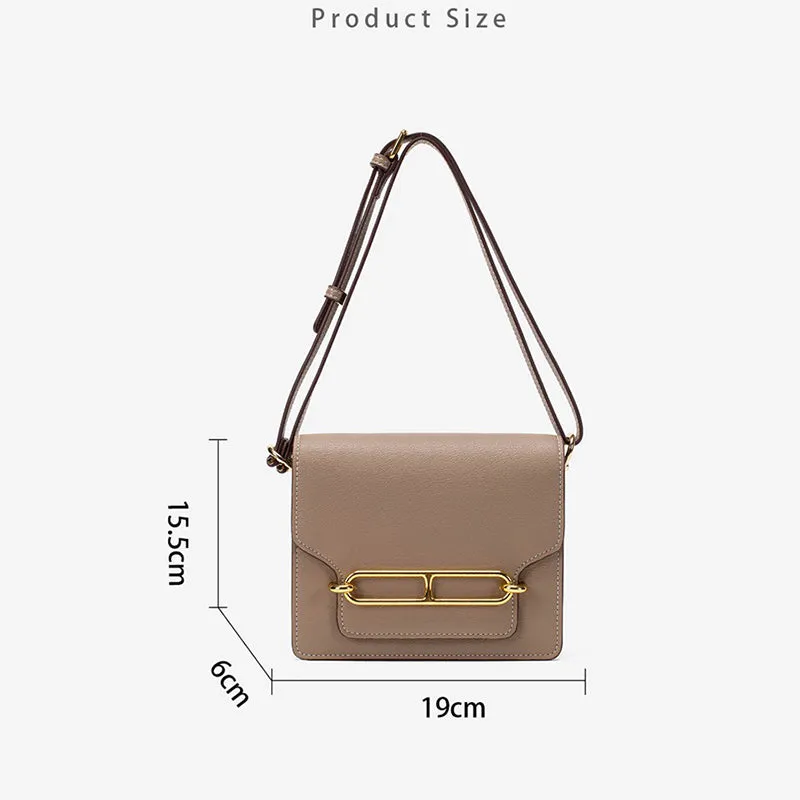 Inspired Evercolor Mini Roulls Bag Gold Vegan Leather Bag