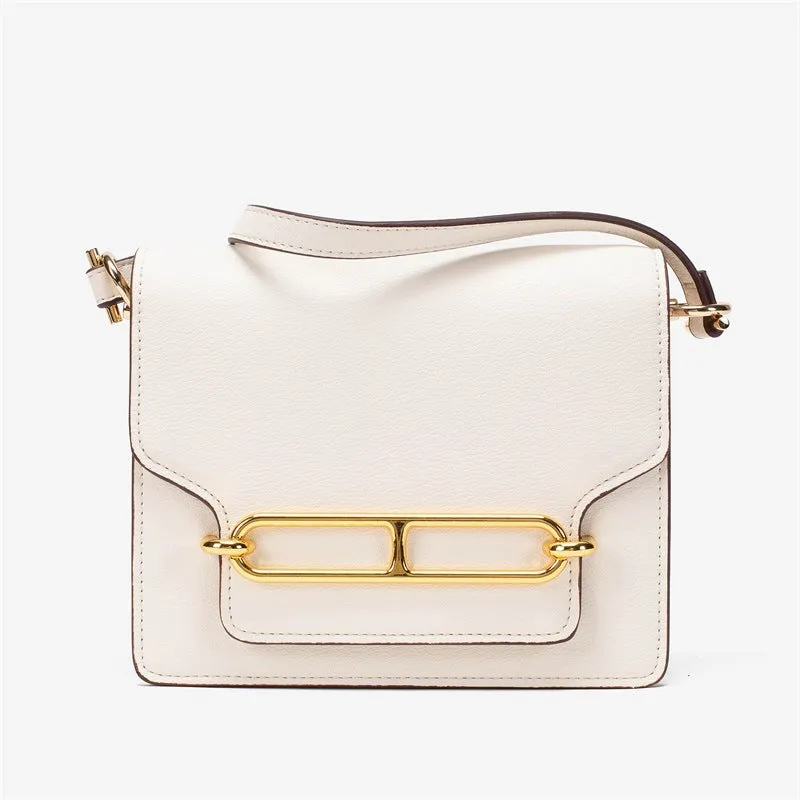 Inspired Evercolor Mini Roulls Bag Gold Vegan Leather Bag