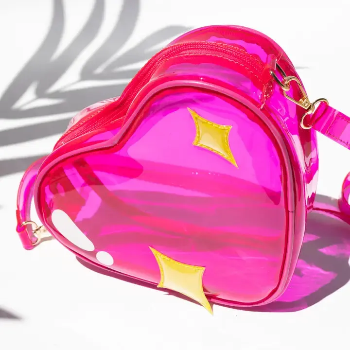 Jelly handbag sparkly heart
