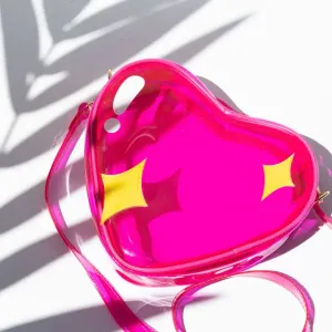 Jelly handbag sparkly heart