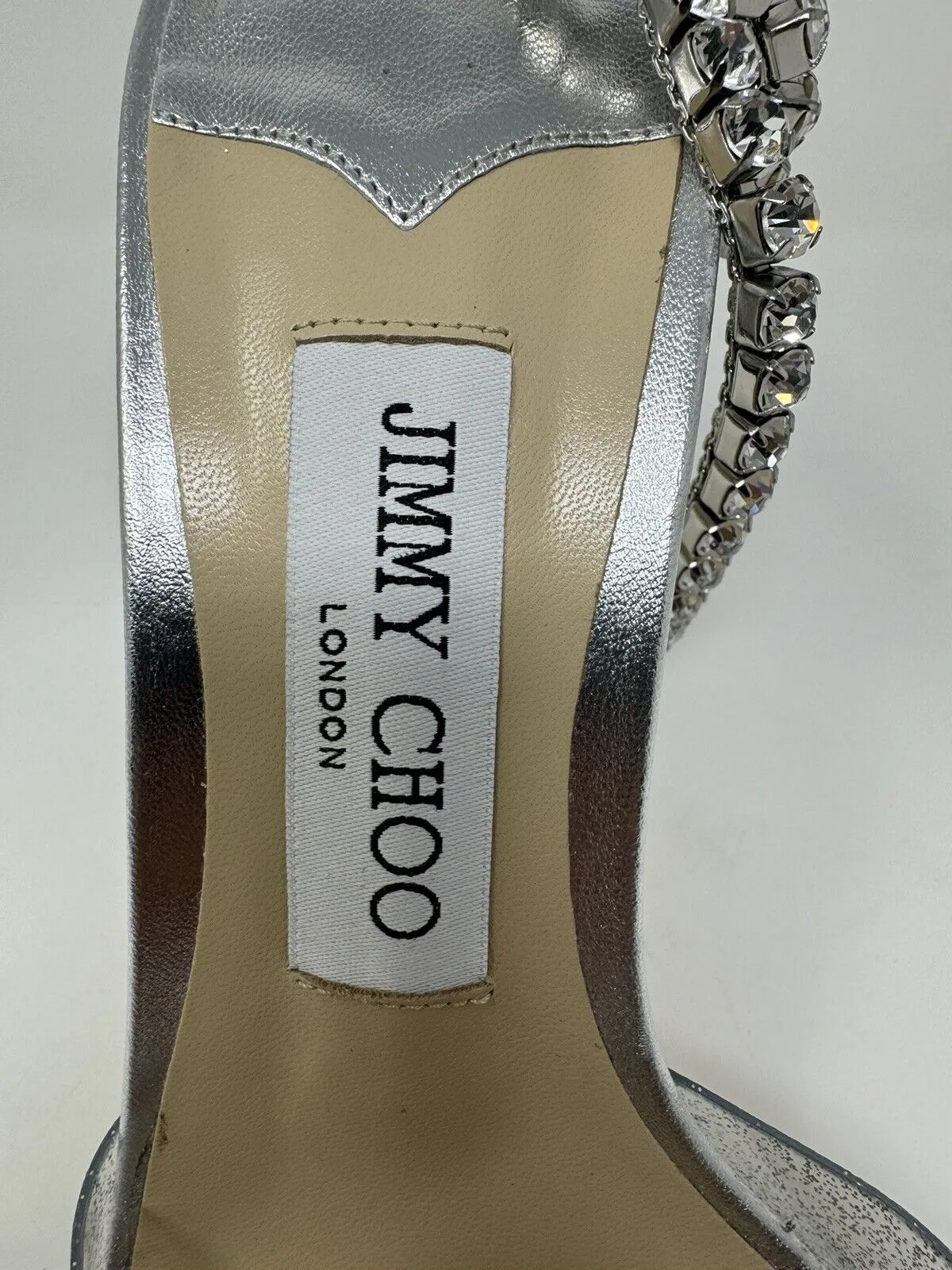 JIMMY CHOO Womens Silver Glitter Saeda 100 Square Toe Stiletto Heeled Sandal 39