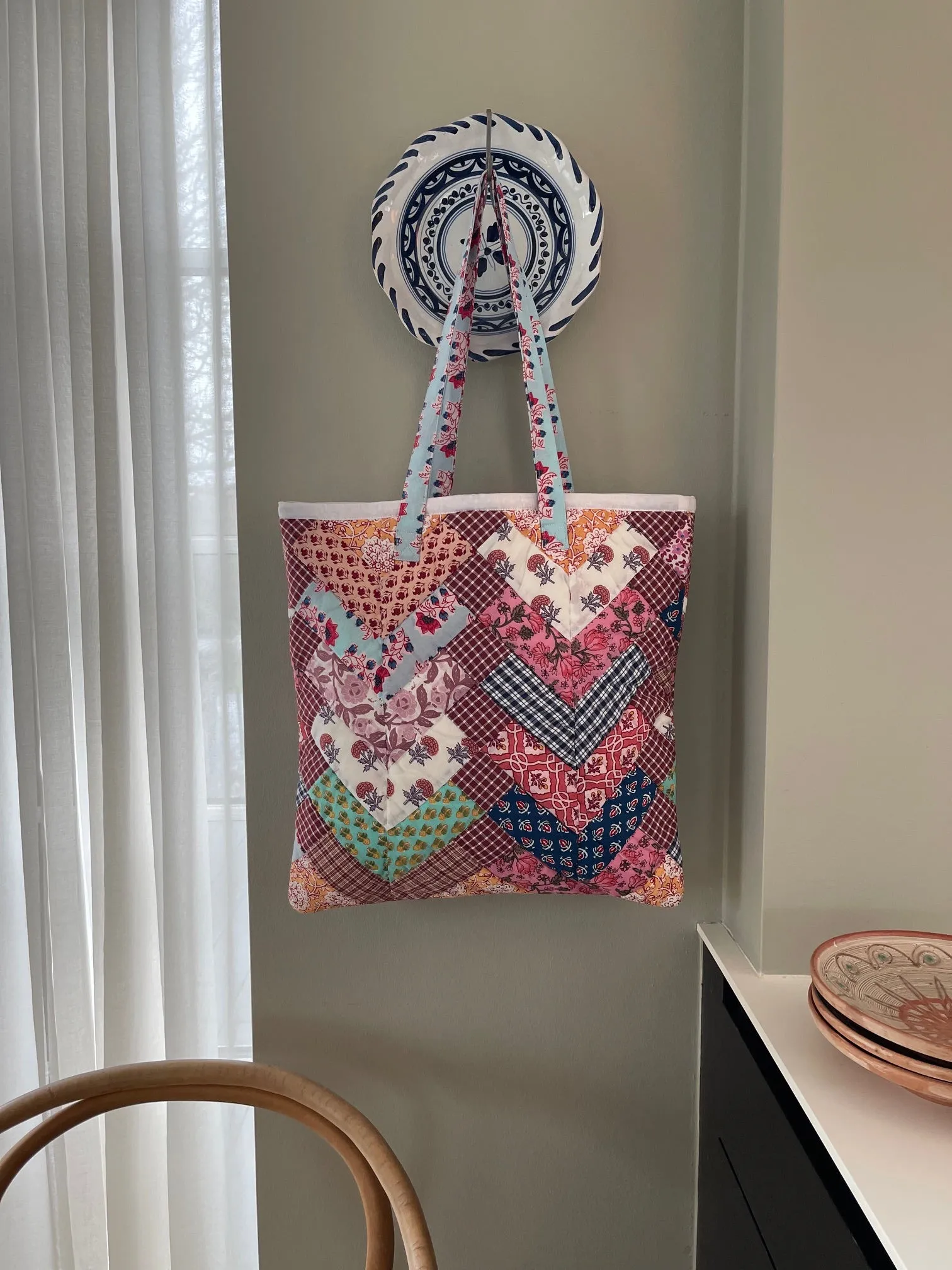 Jou Patchwork shoppingbag / 42 x 42 cm Style 3