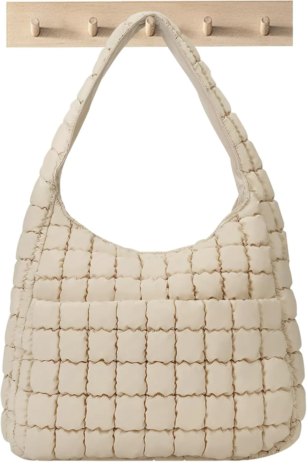 JQWYGB Quilted Tote Bag Large Hobo Bags for Women Puffer Shoulder Bag Quilted Carryall Bag Soft Puffy Padding Handbags