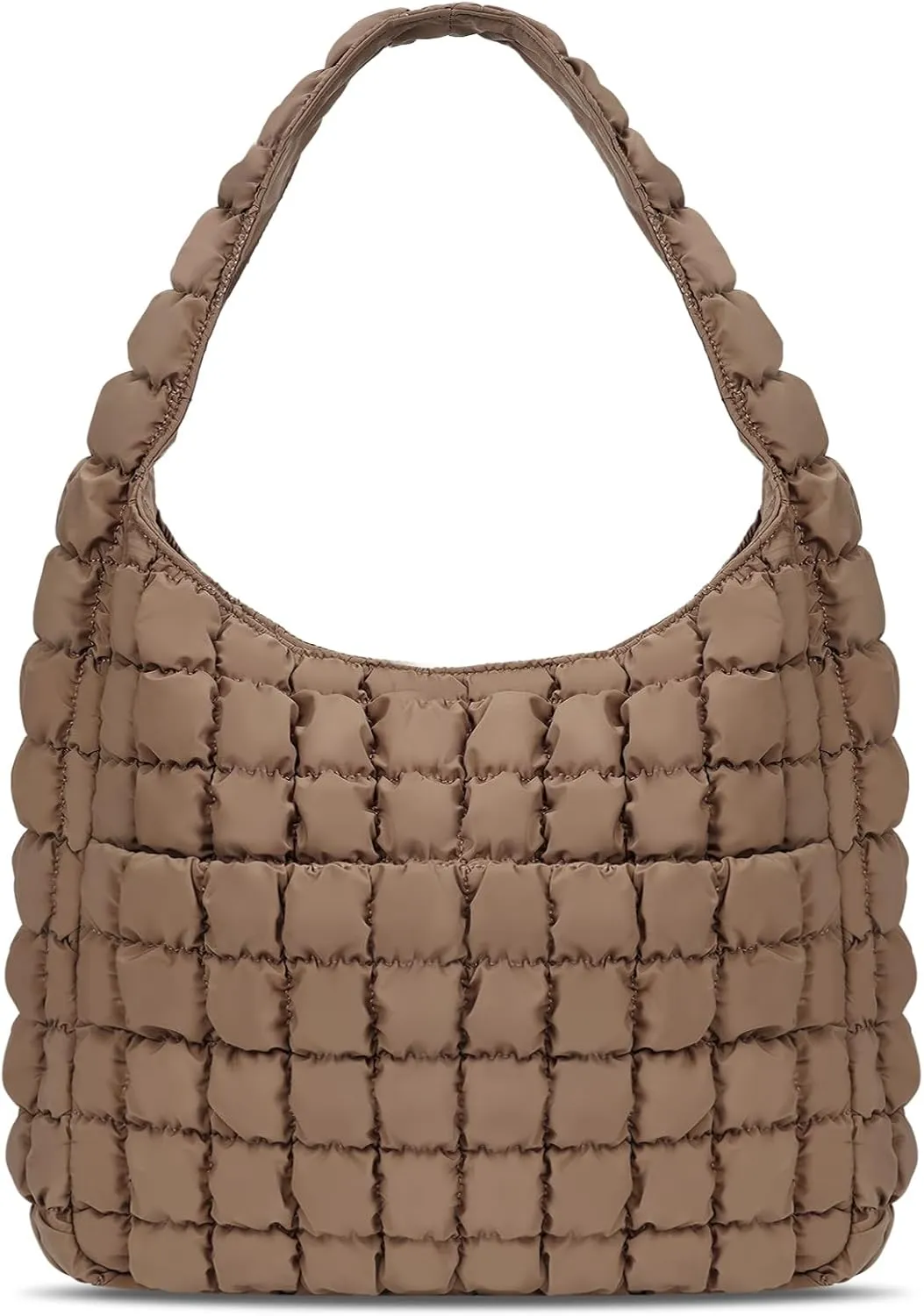 JQWYGB Quilted Tote Bag Large Hobo Bags for Women Puffer Shoulder Bag Quilted Carryall Bag Soft Puffy Padding Handbags