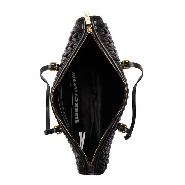 JUST CAVALLI SEQUINED BLACK BAG