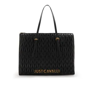 JUST CAVALLI SEQUINED BLACK BAG