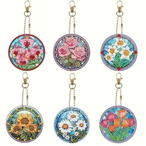 Keyring - Flowers Round