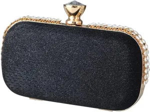 Ladies Clutch Bag Sparkly Rhinestone Evening Bag Women Charming Glittering Handbag