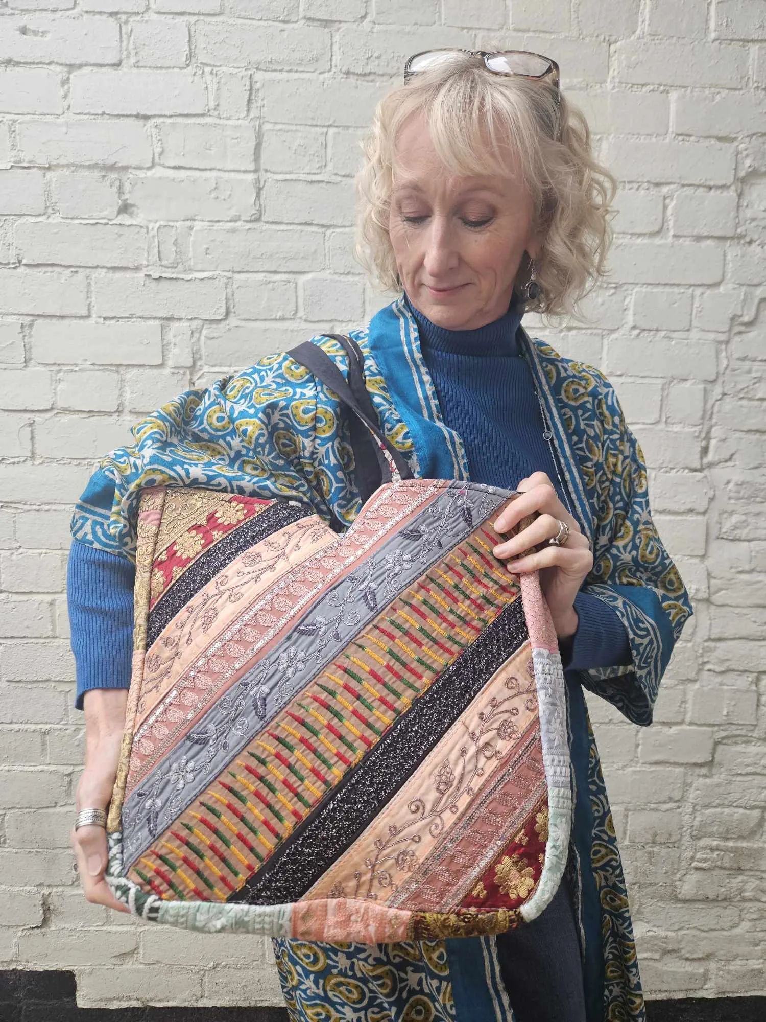 Large Patchwork Tote Bag