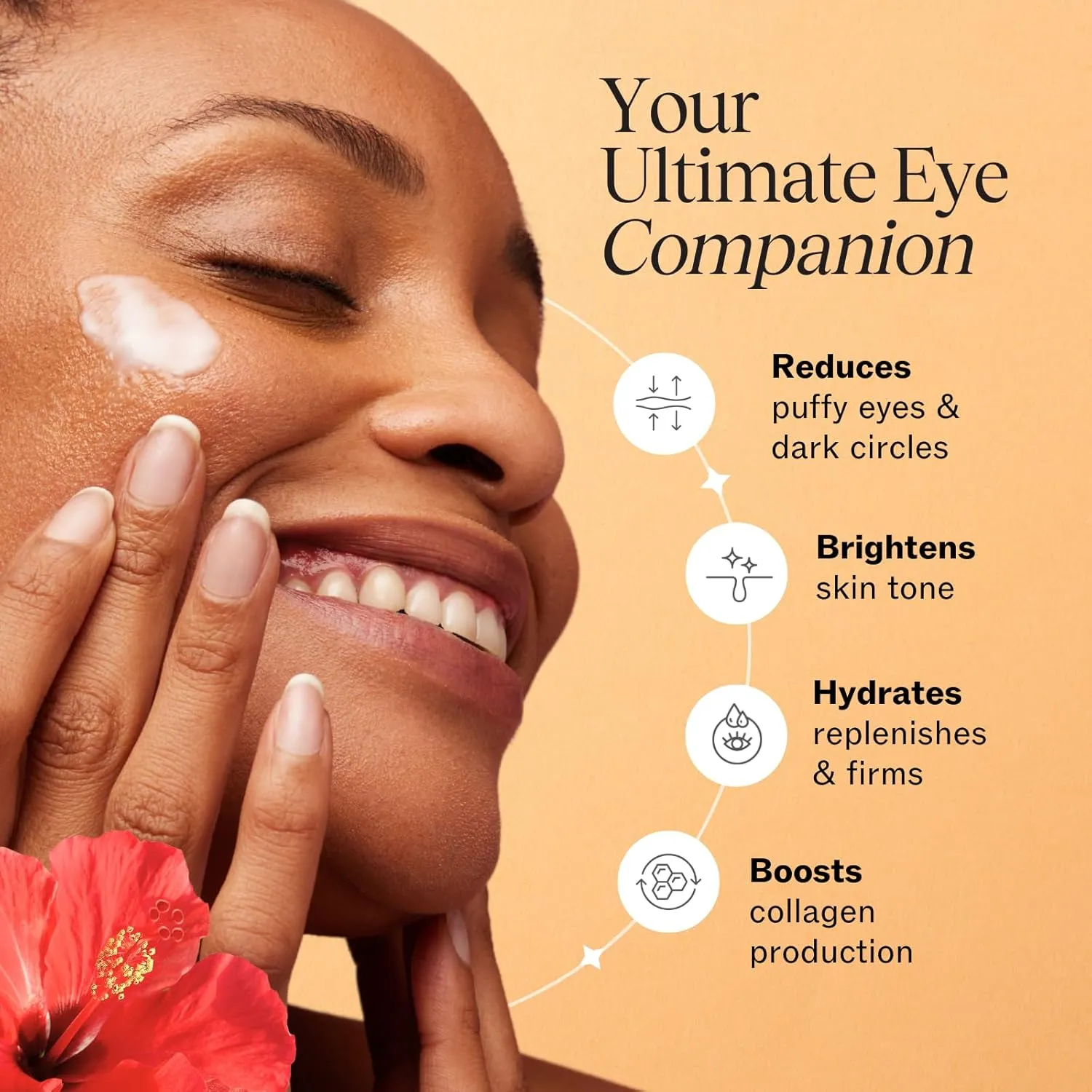 LilyAna Naturals Eye Cream for Dark Circles and Puffiness, Under Eye Cream for Wrinkles and Bags, Anti Aging - helps Improve Dryness; for Sensitive Skin - 1.7 oz - Made in USA