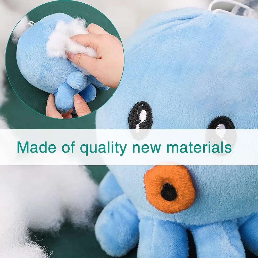 LOKUNN 24.7oz Polyester Fiber Fill, Stuffing Pillow Filling Stuffing Cushion Filling, Batting High Resilience Fill Fiber, Stuffing for Stuffed Animals/DIY Crafts (White)