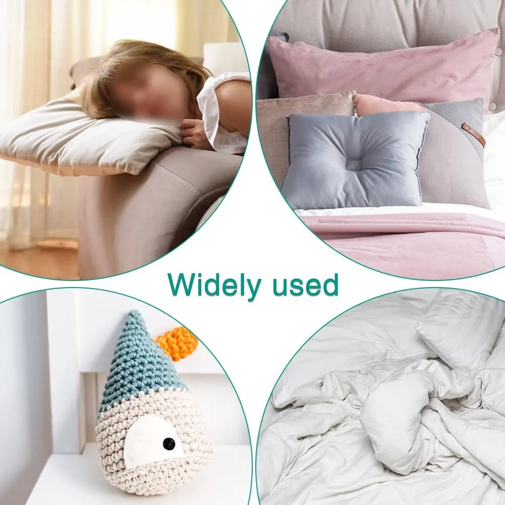 LOKUNN 24.7oz Polyester Fiber Fill, Stuffing Pillow Filling Stuffing Cushion Filling, Batting High Resilience Fill Fiber, Stuffing for Stuffed Animals/DIY Crafts (White)