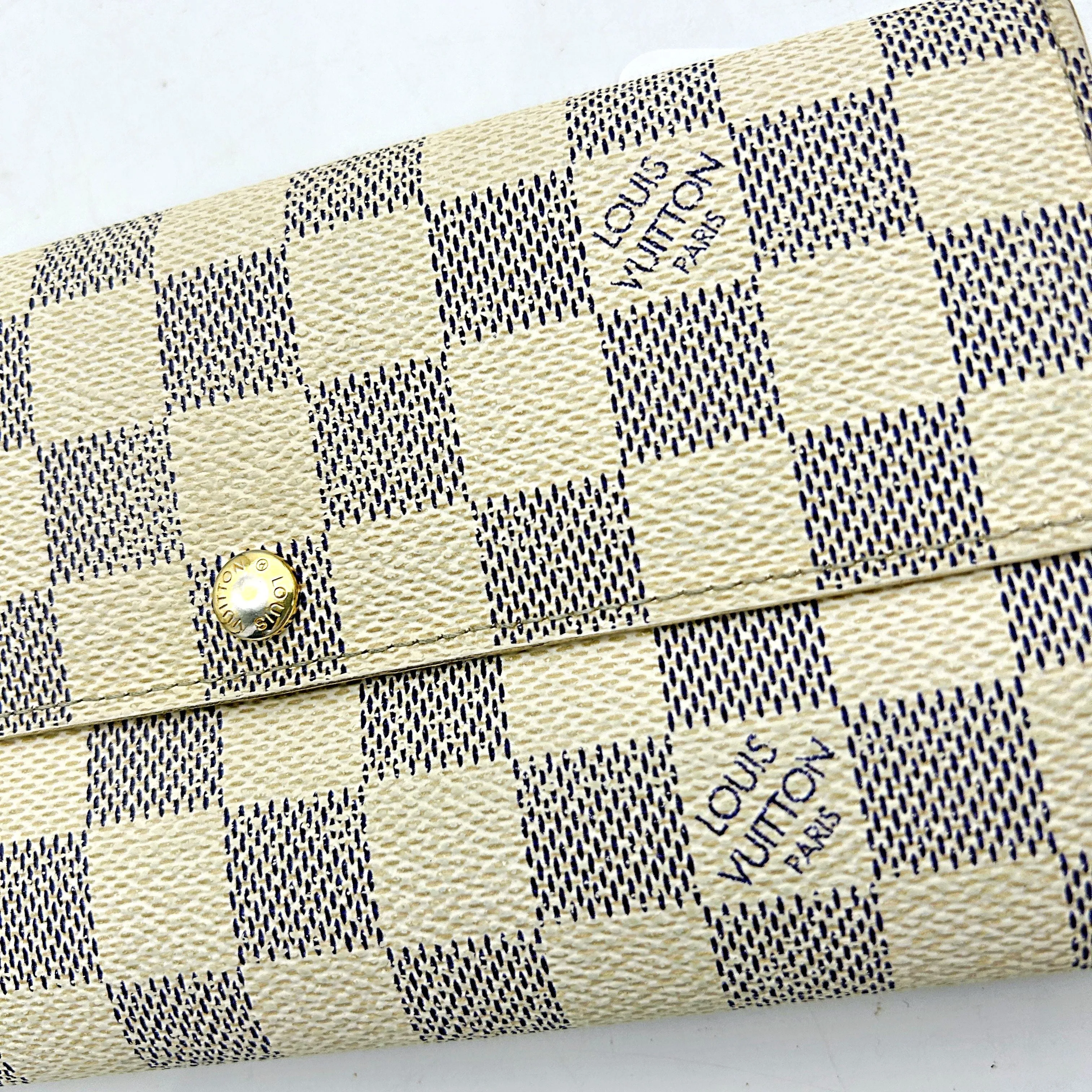 Louis Vuitton | Bags | Louis Vuitton Damier Azur Porte Feuille lv3309bb