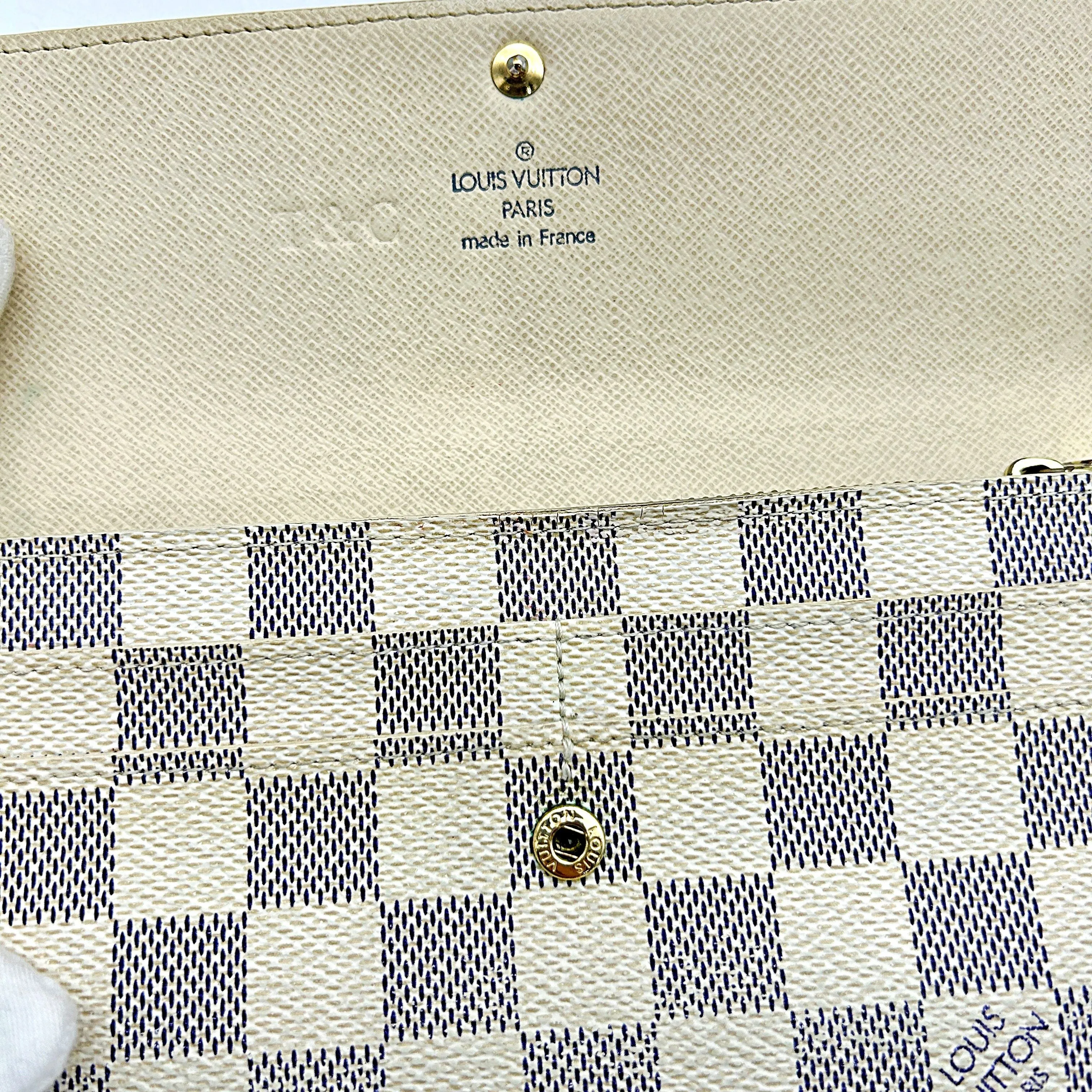 Louis Vuitton | Bags | Louis Vuitton Damier Azur Porte Feuille lv3309bb