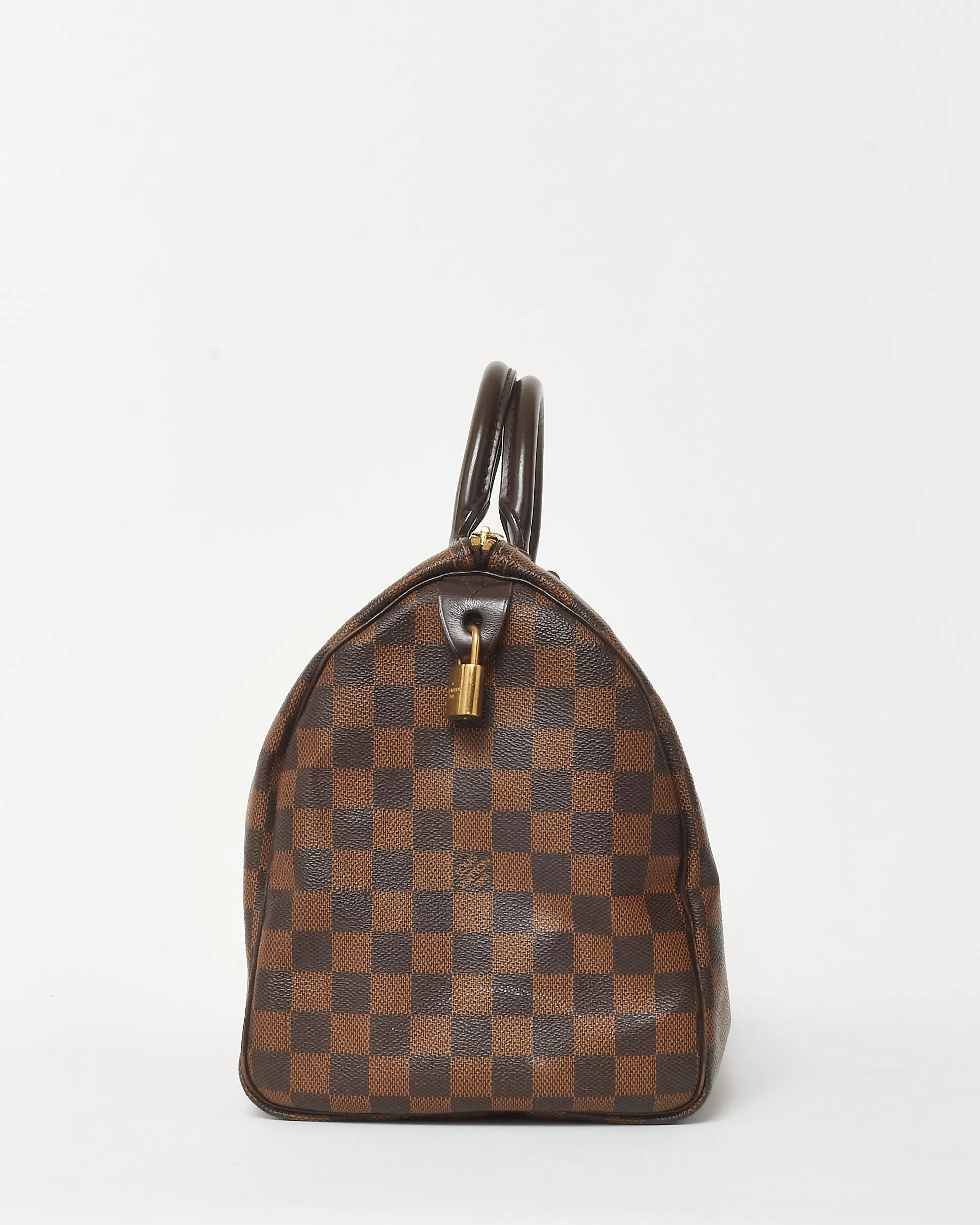 Louis Vuitton Damier Ebene Coated Canvas Speedy 35 Bag