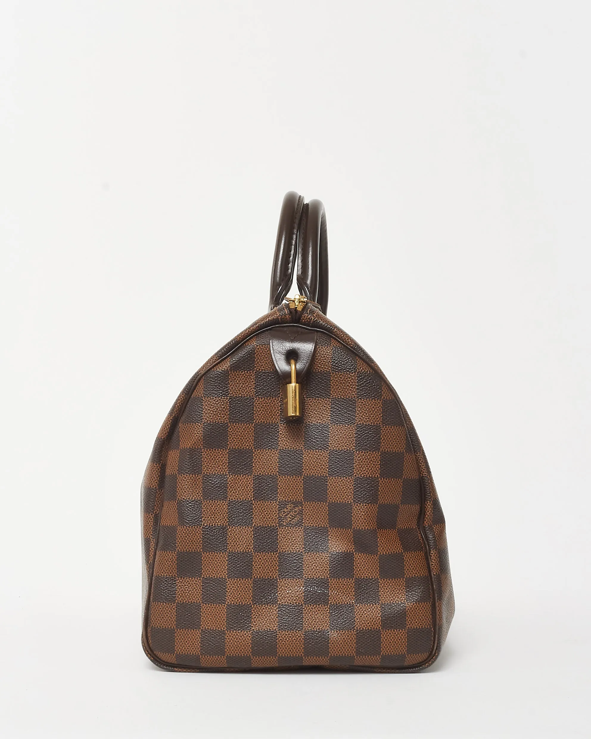 Louis Vuitton Damier Ebene Coated Canvas Speedy 35 Bag