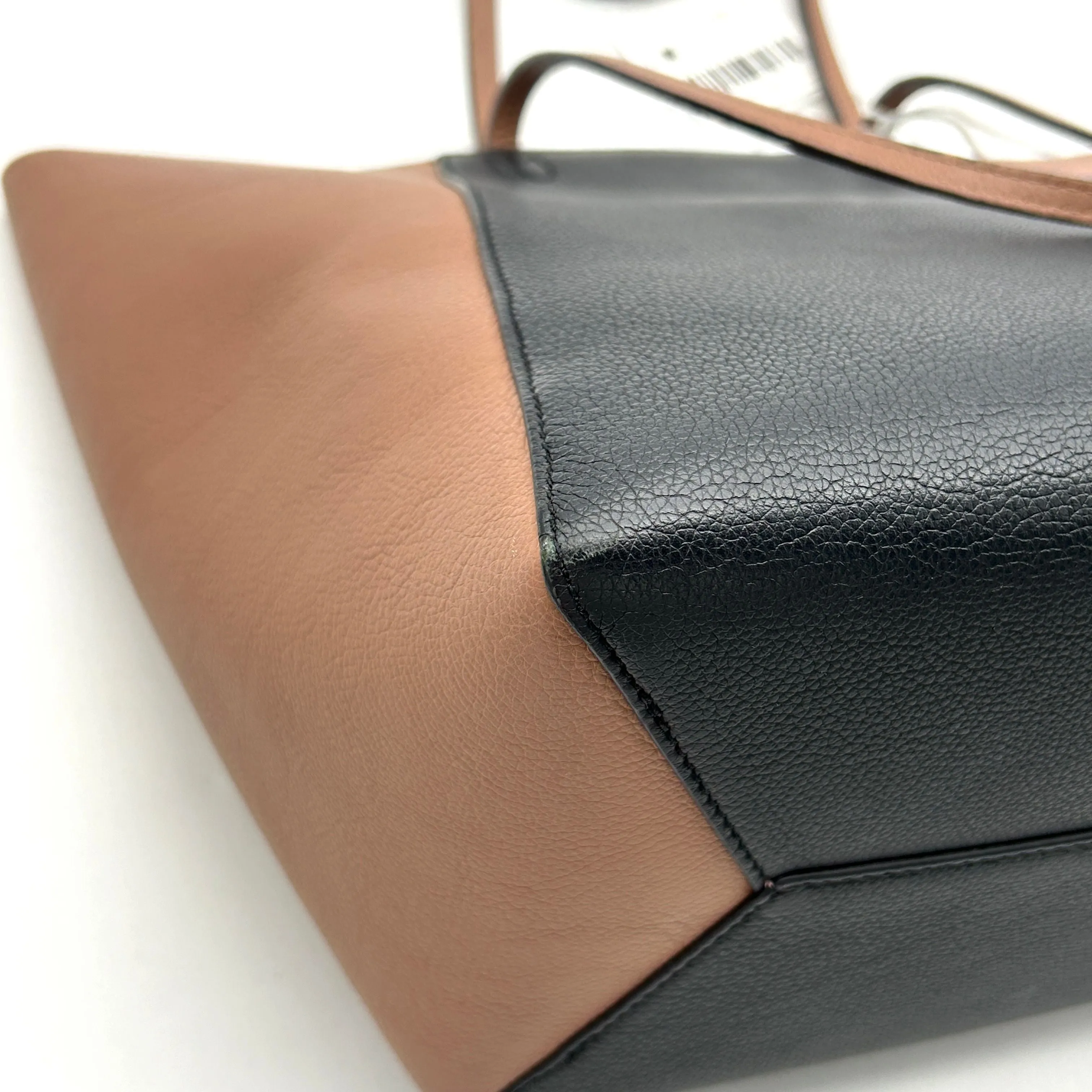 Louis Vuitton Rose/Black Leather Lockme Cabas Tote Bag  LA38516