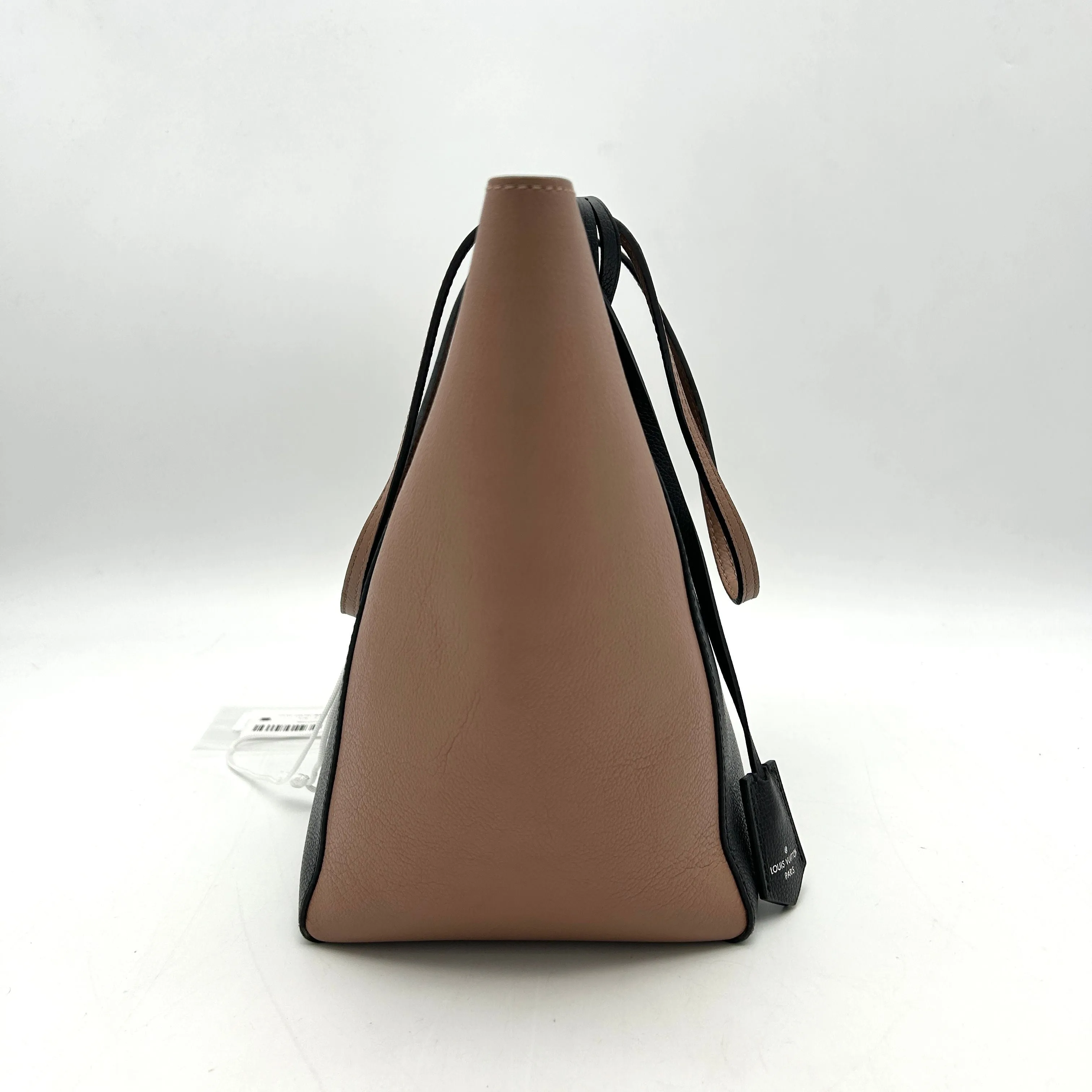 Louis Vuitton Rose/Black Leather Lockme Cabas Tote Bag  LA38516