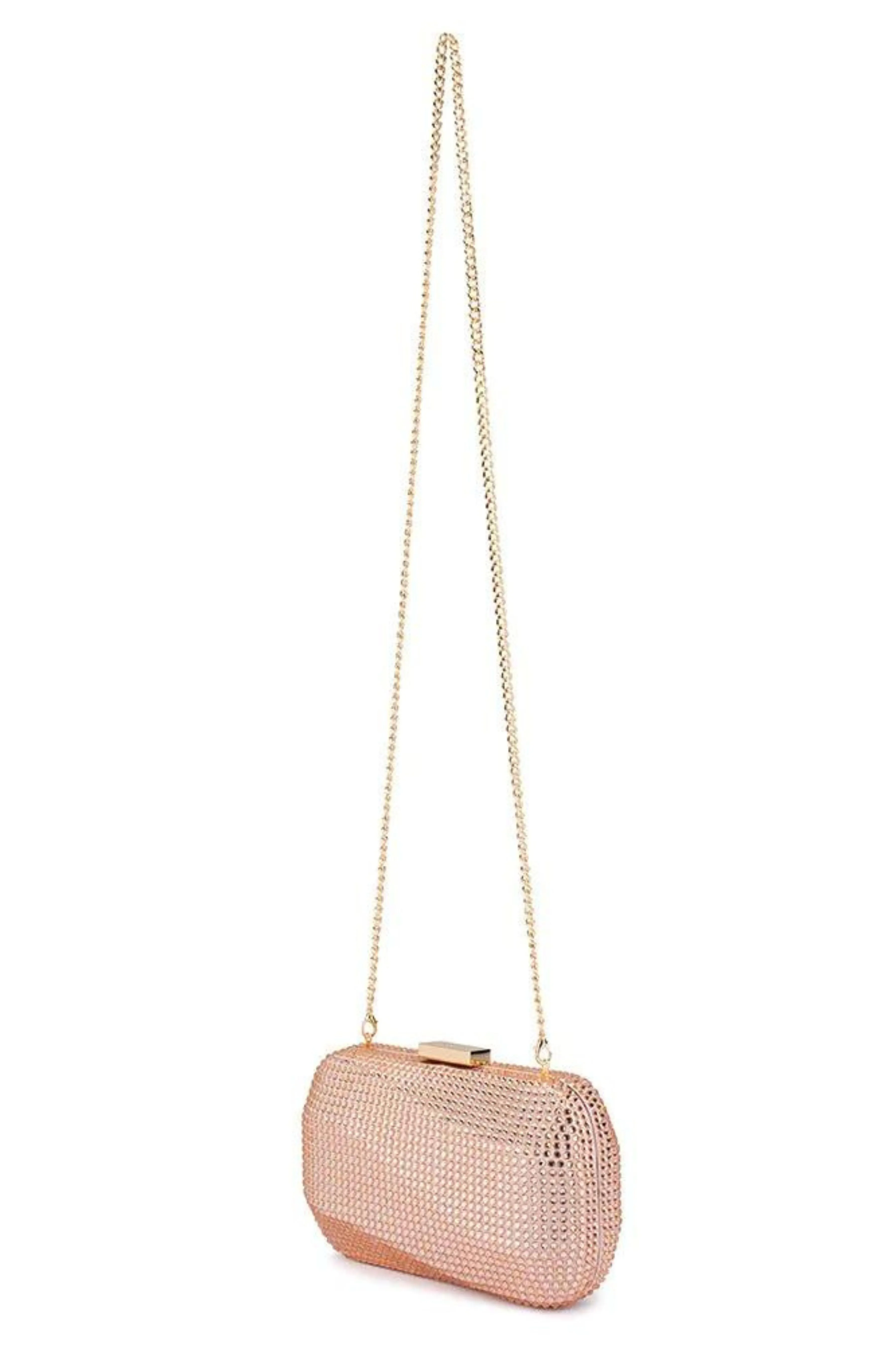 Mae Hotfix Clutch - Blush Pink
