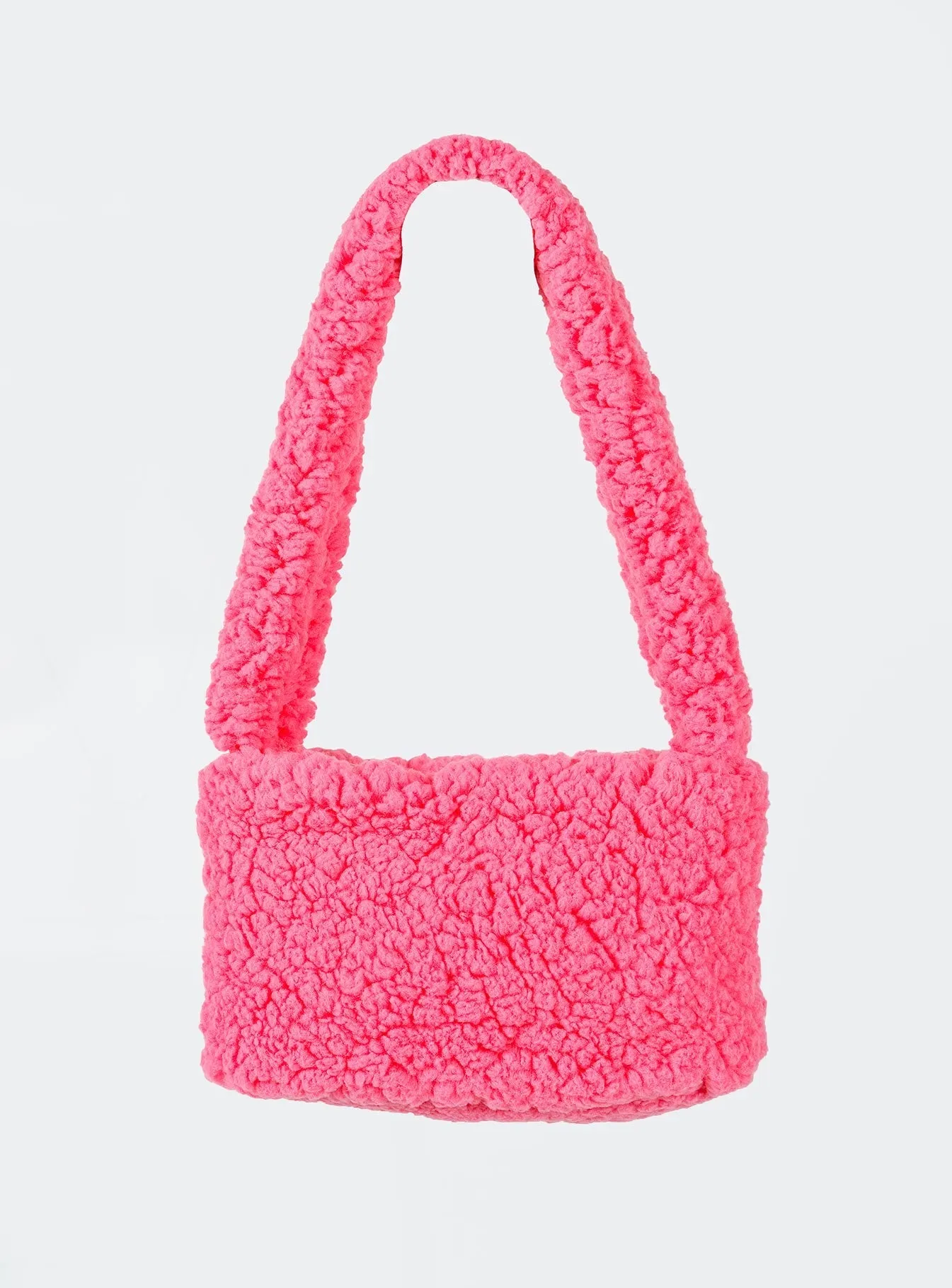 Marion Fluffy Shoulder Bag Pink
