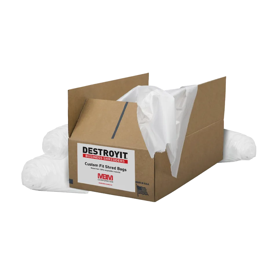 MBM Destroyit Shredder Bags - 12 Gallon (80 Bags Per Pack)