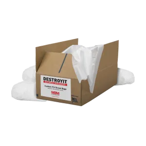 MBM Destroyit Shredder Bags - 12 Gallon (80 Bags Per Pack)