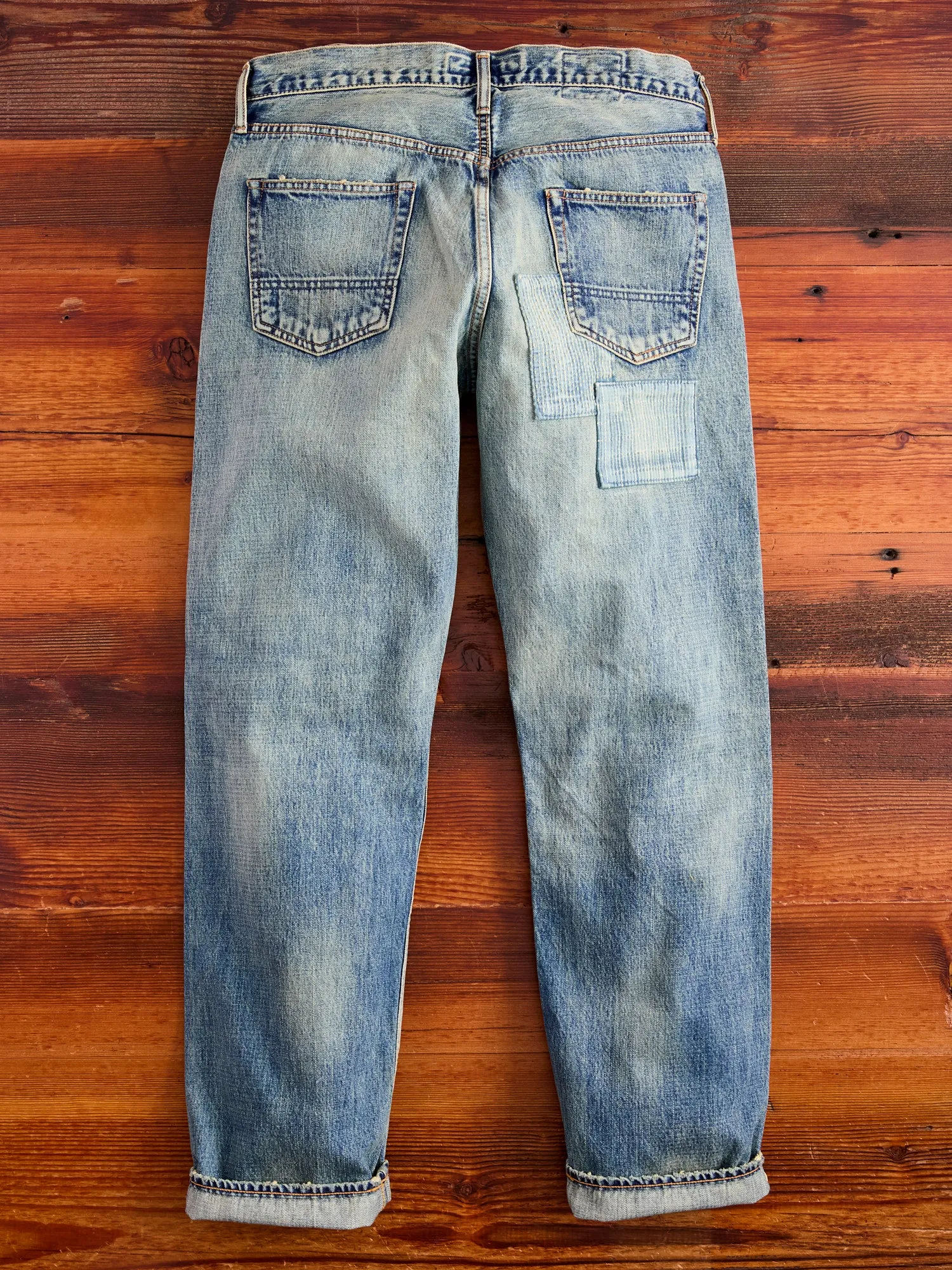 MG118 Boro Repair Selvedge Denim - Classic Straight Fit